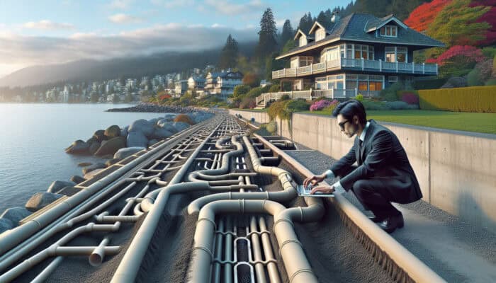 A local expert designs a custom drainage system for a waterfront property in White Rock, adapting to regional conditions.