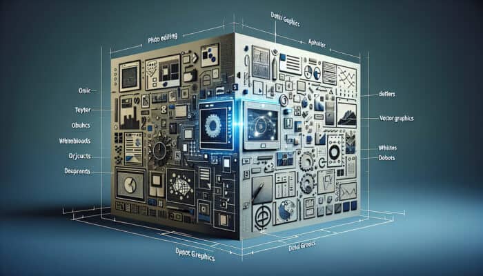 Logos of Adobe Photoshop, Illustrator, and CorelDRAW, highlighting their unique graphic design functions.