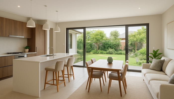 Spacious mid-level home in Centurion's Eco Park, featuring modern kitchen, sunlit living areas, and lush gardens.