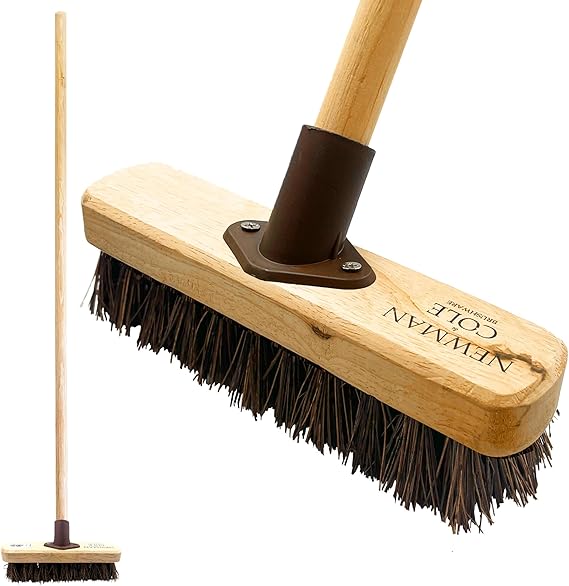 Deck scrubber brush