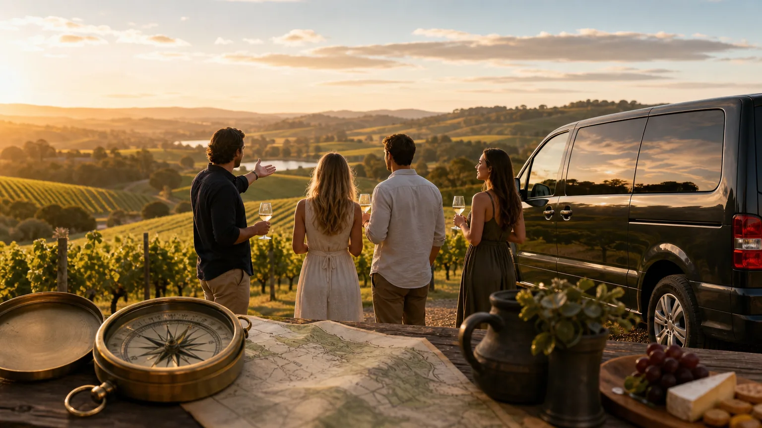 Wine Compass: visual reference for 6. Wine Compass: Tailored Private Tours for Special Events