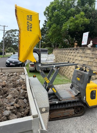 excavation for the drain