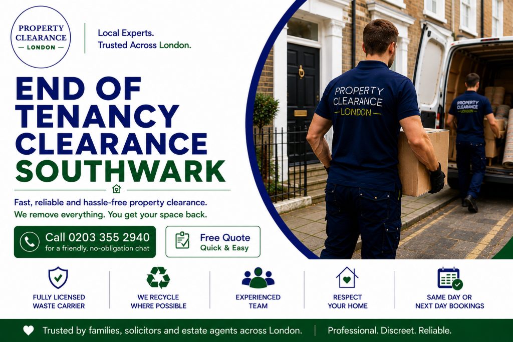 Hassle-Free End of Tenancy Clearance in Southwark